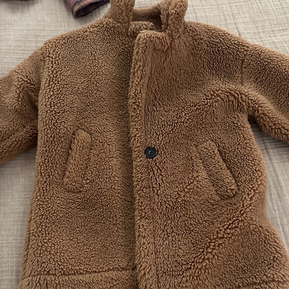 SHEIN Warm Brown Kids Puffer Jacket